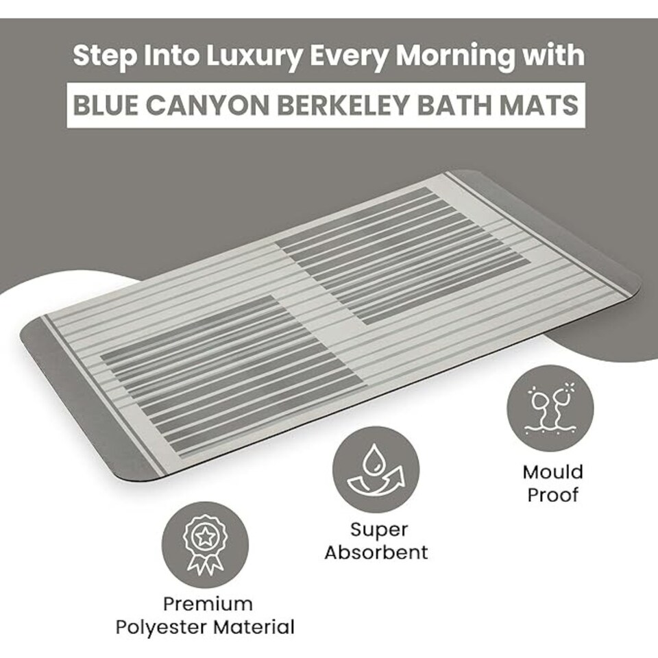 image 1 of Blue Canyon Berkeley Mat Almond Durable Anti Slip Indoor Outdoor Floor Mat