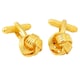 image 1 of Gilt Knot Cufflinks - Onyx Art CK205