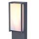 image 6 of CGC MARLA Dark Grey RGB Rectangular LED Post Light | Grey | Dark Grey | Height: 75 cm, Width: 11 cm, Depth: 9.3 cm
