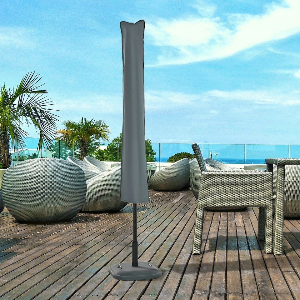 image 1 of Outsunny Sun Umbrella Parasol Cover Waterproof Weatherproof Outdoor