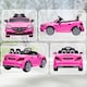 image 8 of AIYAPLAY Benz SLC 300 Licensed 12V Electric Car for Kids, Kids' Electric Ride on with Parental Remote, Music Lights, Suspension Wheels for 3-6 Years, Pink