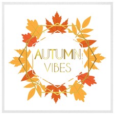 Autumn vibes (Picture Frame) White | M