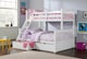 image 3 of White Triple Bunk Bed Sonic Single Over Double 3 Sleeper with Storage Drawers | White | White | Double | 1