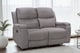image 2 of Chenille Fabric Light Grey 2 Seater Manual Recliner Sofa VISCONTI