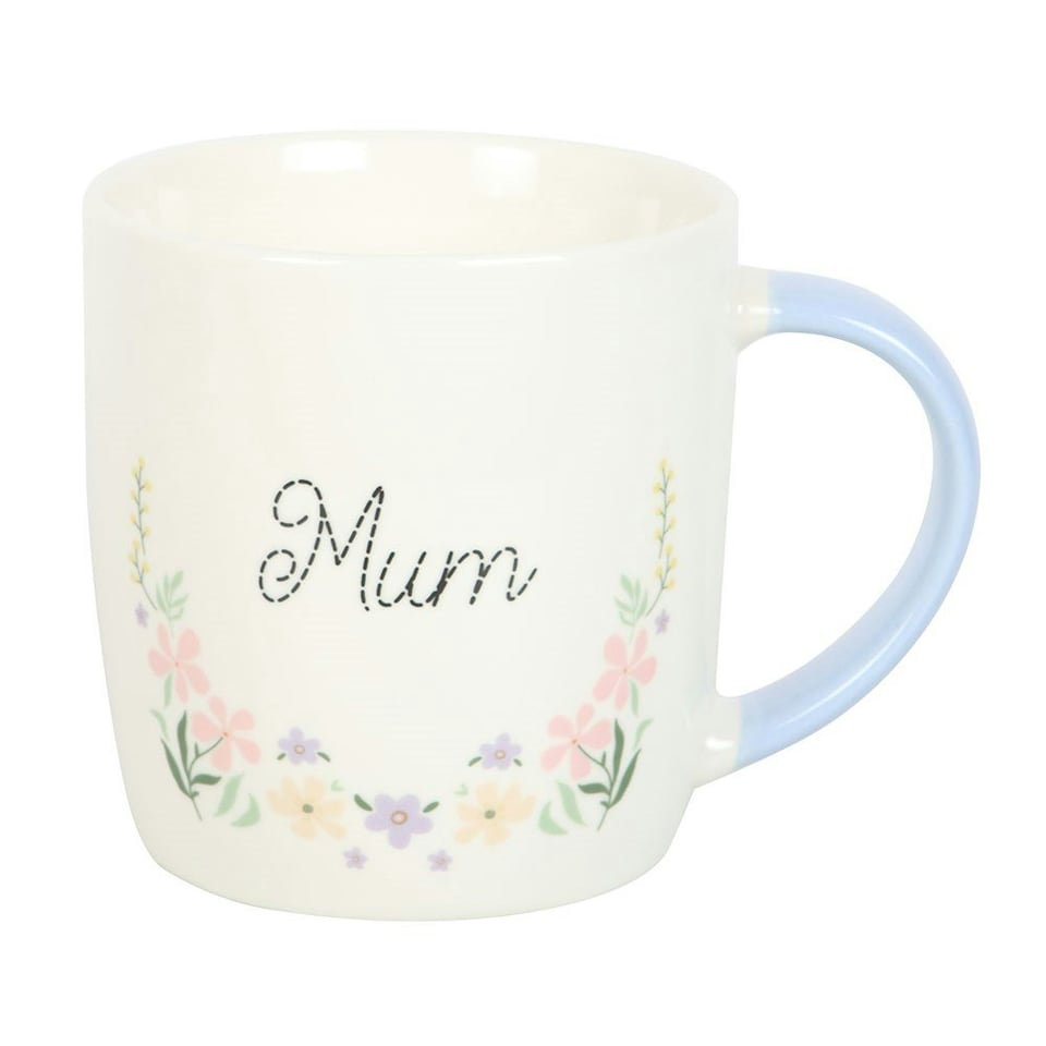 image 1 of Mum Pastel Floral Mug 350ml