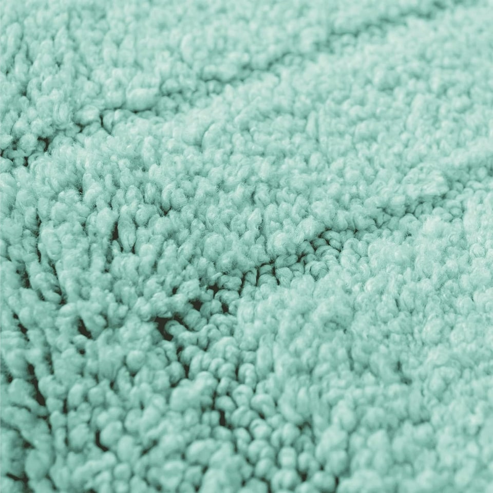image 1 of Lisa Two Piece Non Slip Bath & Toilet Mat Set Green | Duckegg
