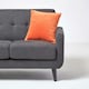 image 4 of Homescapes Burnt Orange Velvet Cushion Cover - 60 x 60 cm | Orange | 60 x 60 cm | 1