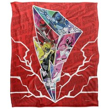 Power Rangers Lightning Bolt Blanket - Multicoloured - One Size