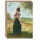 image 1 of Winslow Homer Art Card The Yellow Jacket Portrait Painting