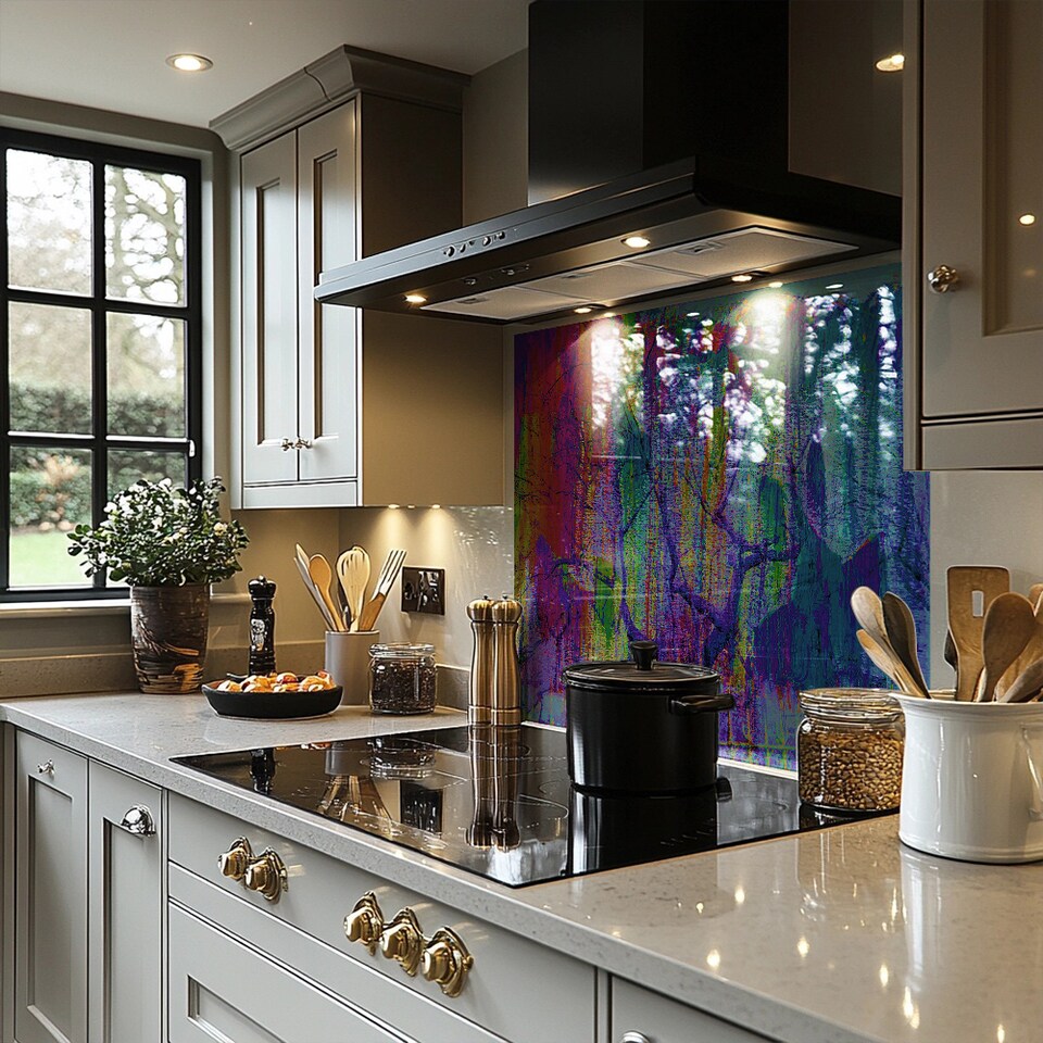 image 1 of Tree Growth Splash Back | White