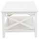 image 3 of Interiors by Premier Ivory Coffee Table, Wood Table for Coffee and Outdoor with Bottom Shelf, Pine Wood & MDF Tea Table White
