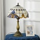 image 6 of HOMCOM Stained Glass Table Lamp, Handmade Antique Bedside Lamp, Decorative Night Light for Bedroom, Living room, Home, Nightstand