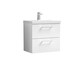 image 1 of Balterley Contemporary Bathroom 2 Soft Close Drawer & Thin-Edge Vanity Unit Basin - Basin | White | Gloss White