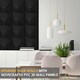 image 8 of NOVECRAFTO Decorative 3D Wall Panels (50cm x 50cm) Chevron Line Design PVC Cladding Panel