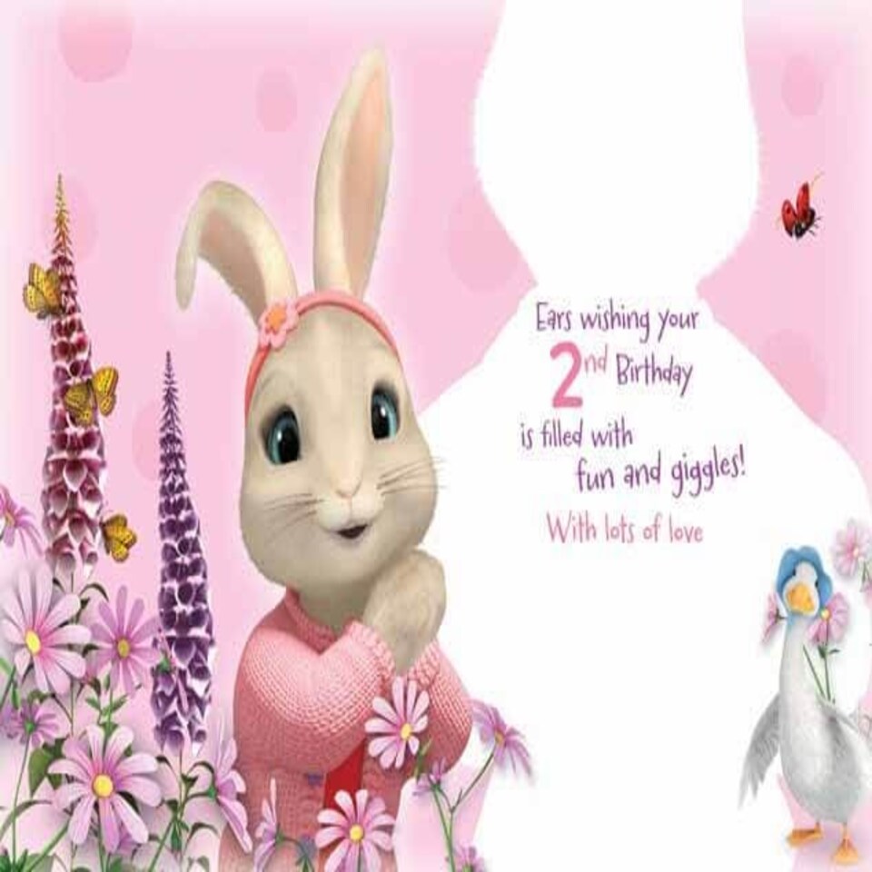 image 1 of Peter Rabbit Age 2 Giant Birthday Card