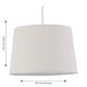 image 6 of Zoey - Natural Linen Easy Fit Pendant or Lamp Shade | Brown | Medium | 1