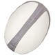 image 1 of Mumbles Zippie Rugby Ball Plush Toy - White/Grey - One Size
