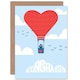 image 1 of Congrats Hot Air Balloon Congratulations Engagement Card