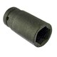 image 2 of 27mm Metric 3/4 Drive Double Deep Impact Socket 6 Sided Single Hex Thick Walled