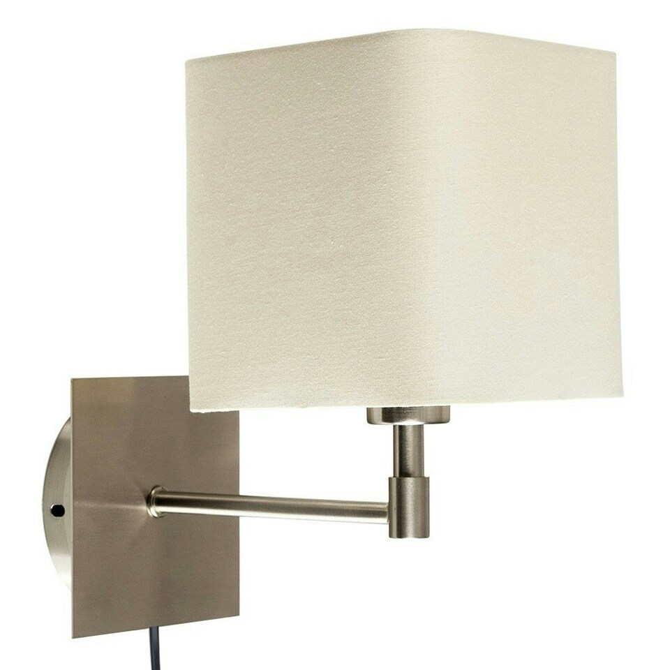 image 1 of ValueLights Sheldon Silver Indoor Wall Light and E14 Golfball LED 4W Warm White 3000K Bulb Chrome