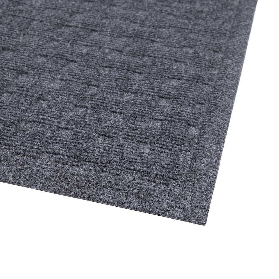 image 1 of Nicola Spring Heavy Duty Dirt Trapper Door Mat - 60cm x 40cm - Grey