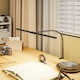 image 2 of HOMCOM Double Head Table Lamp with 3 Colour Modes & 10 Dimmable, Black | Black | 61W x 5.5D x 64H cm