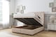 image 2 of Sloomy Montana Sand Naples Ottoman Bed With Mattress With 54" Floor Standing Headboard 4'6 Double