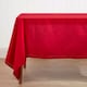 image 2 of Homescapes Red Tablecloth - 178 x 300 cm Red