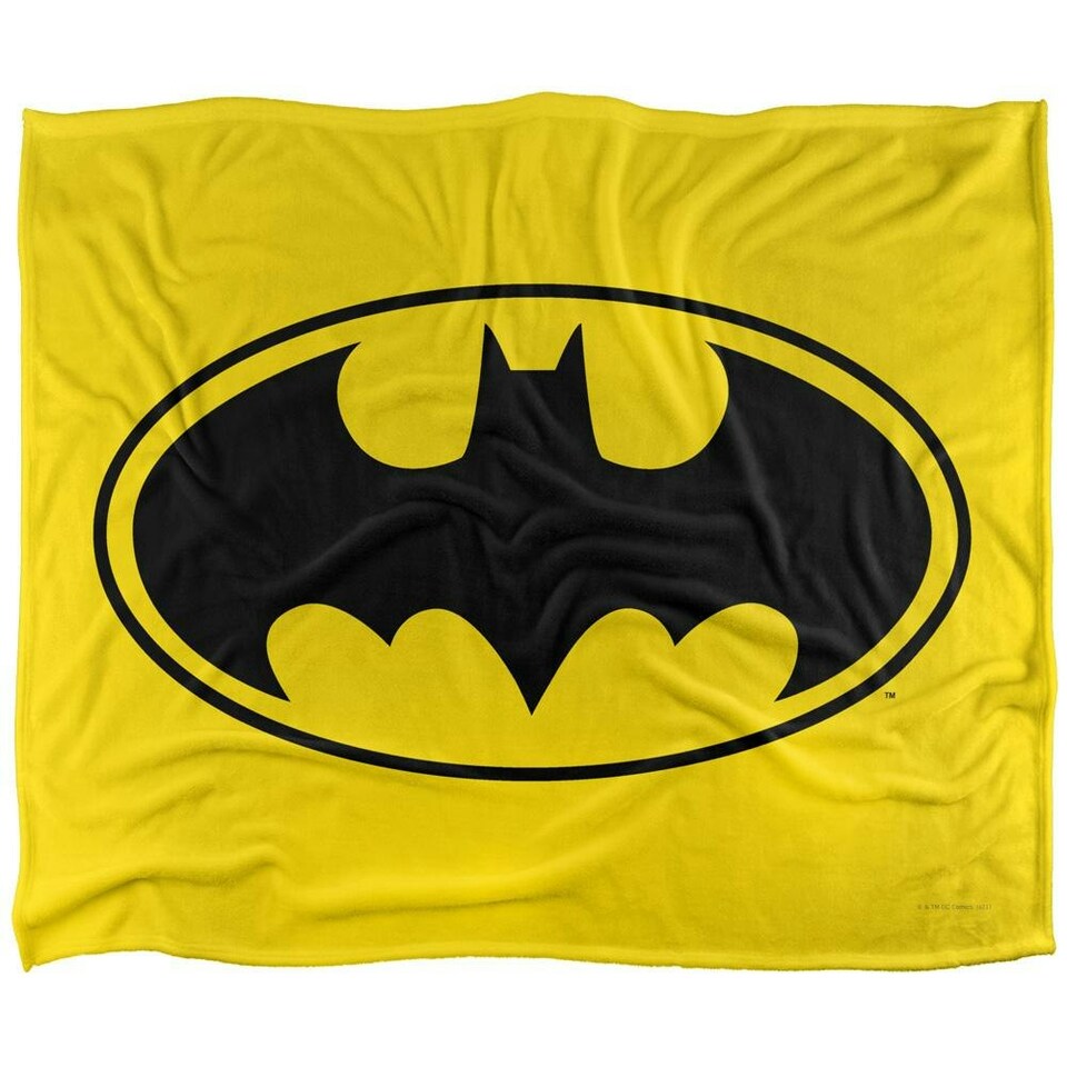 image 1 of Batman Contrast Logo Blanket - Multicoloured - One Size