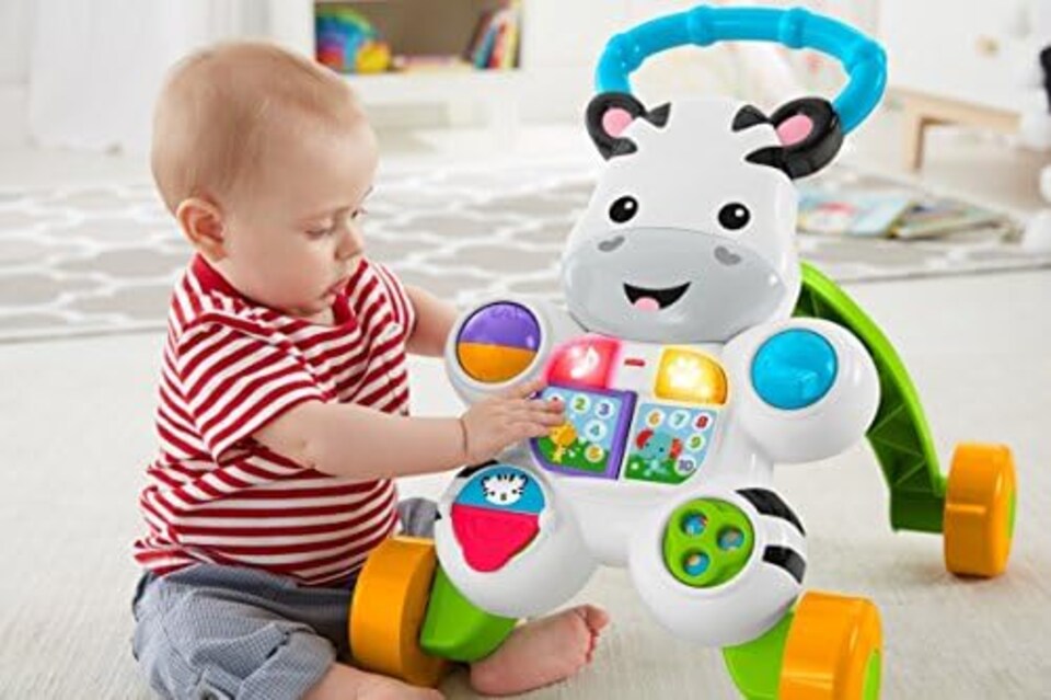 image 1 of Fisher Price Learn With Me Zebra Baby Walker Toddler