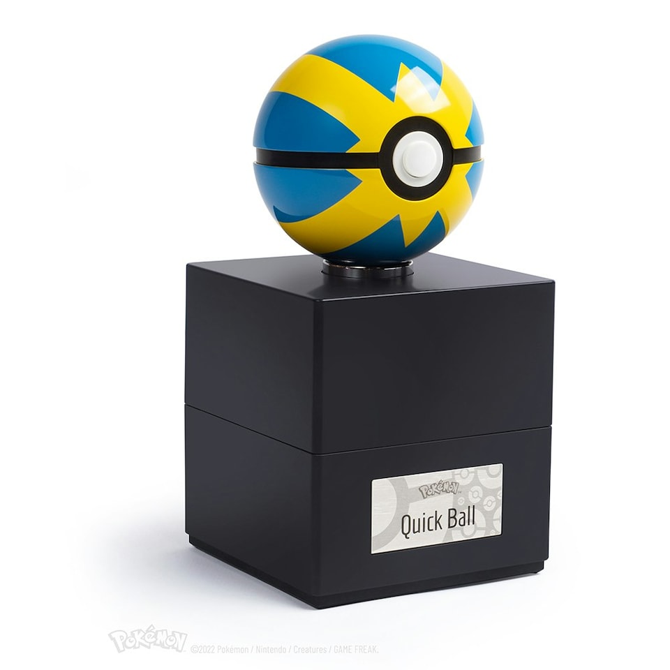 image 1 of Pokémon Die-Cast Quick Ball Replica Blue