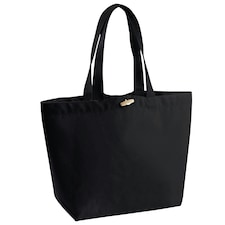 Westford Mill Organic Marina Tote Shopping Bag (20L) - Black - One Size | Black