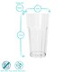 image 3 of Argon Tableware Reusable Plastic Highball Glasses - 580ml - Pack of 6 | Clear | Clear