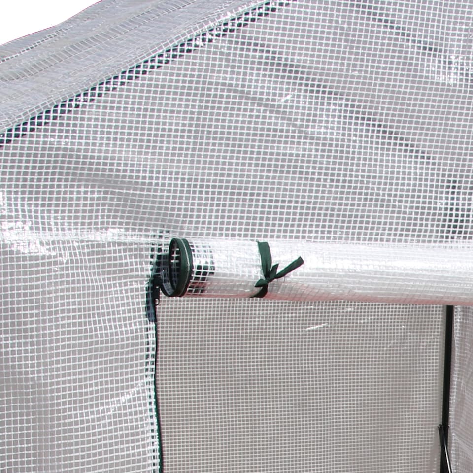 image 1 of Outsunny Greenhouse for Outdoor, Portable Gardening Plant Grow House w Shelf