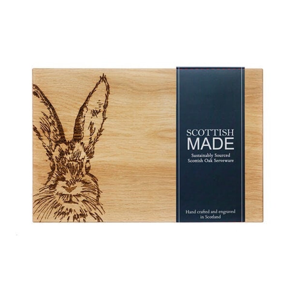 image 1 of The Just Slate Company Hare 30cm Oak Serving Board