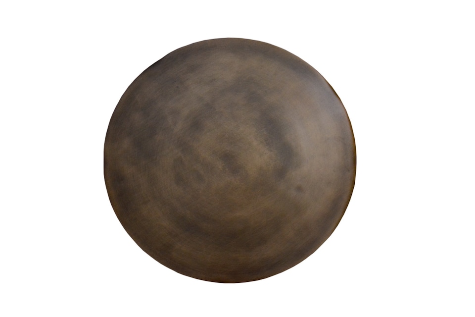 image 1 of Luna Metal Hand-Crafted Side Table,Antique Brass