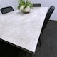 image 8 of Grey Dining Table with Hairpin Legs & 4 Black Velvet Chairs Set for Kitchen & Dining Room Grey