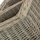 image 4 of Set of 4 Wicker Grey Wash Storage Tray Brown