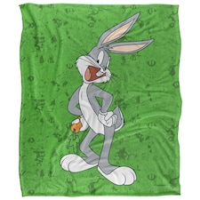 Looney Tunes Character Collage Bugs Bunny Blanket - Multicoloured - One Size