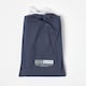 image 5 of Homescapes Navy Cotton Fitted Cot Sheets 200 Thread Count, 2 Pack | Blue | One Size