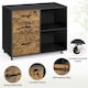 image 4 of Yaheetech 3-Drawer and 2- Open Shelf Vintage File Cabinet