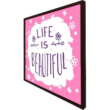 Life is beautiful (Picture Frame) Brown | M