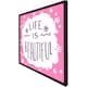 image 1 of Life is beautiful (Picture Frame) Brown | M