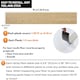 image 5 of NOVECRAFTO Self Adhesive Floor Planks | 5.9x35.9in (91.4x15.2cm) Each | Peel & Stick Vinyl Flooring | Natural Wood Effect | Waterproof DIY Tiles Brown | 4.17 sqm