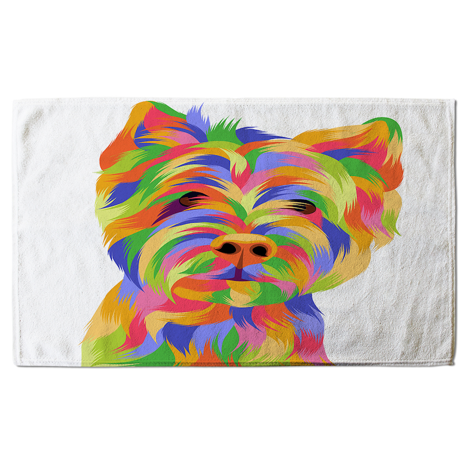 image 1 of Amazing Illustration Dog Designer Bath Towel | Multi