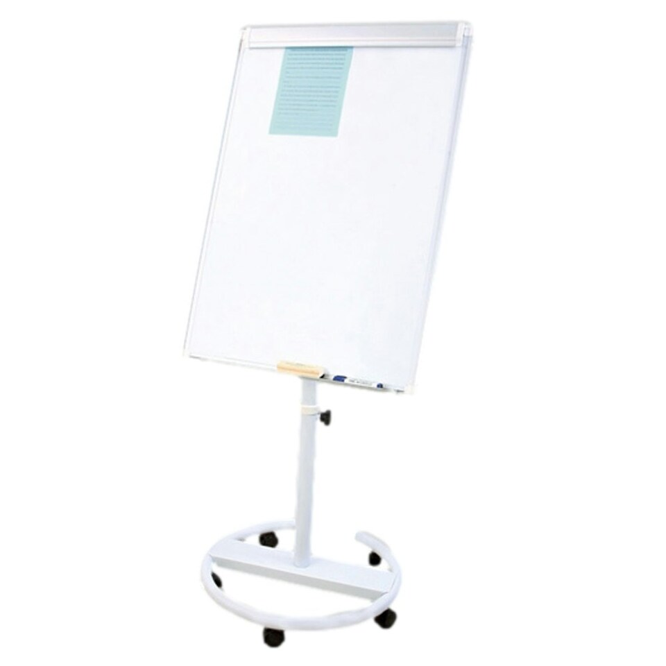 image 1 of Metal Magnetic Background Rotatable Magnetic Flip Chart Pad Whiteboard 70 x 100cm
