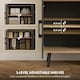 image 5 of HOMCOM Tall Kitchen Cupboard with LED Lights and Adjustable Shelves, Oak Black | Oak