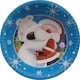 image 2 of Santa & Polar Bear Design Christmas party paper plates x 10