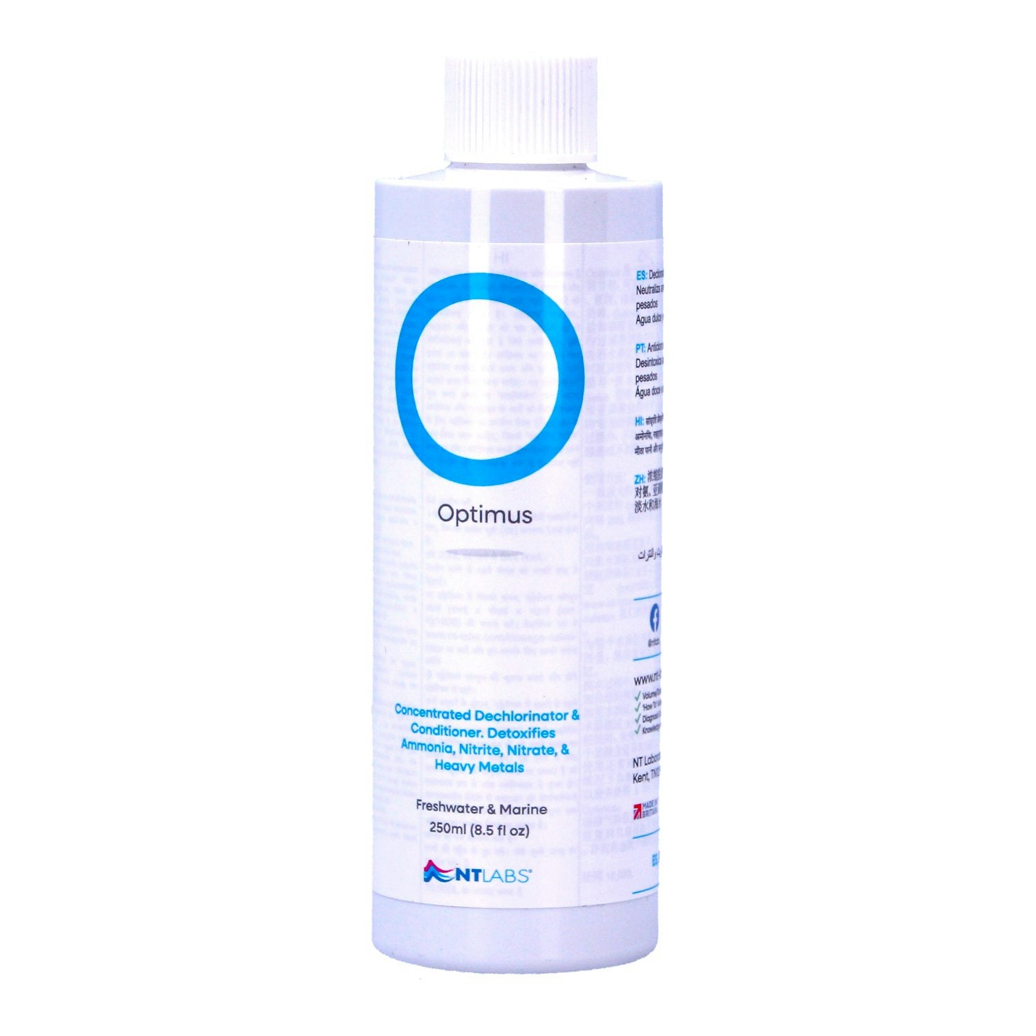 NT Labs Optimus Fresh and Marine Water Conditioner Dechlorinator ...