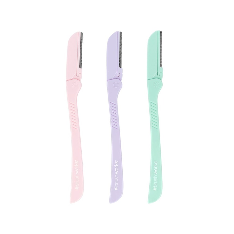 image 1 of Brushworks  Pastel Eyebrow Razors (Pack of 3)